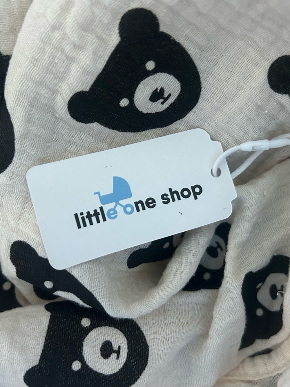 Little One Shop Square Linen Cotton Newborn Baby Blanket